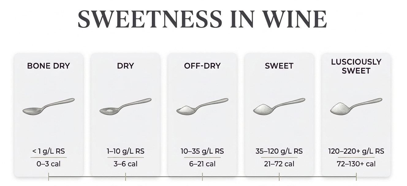 sugar in wine